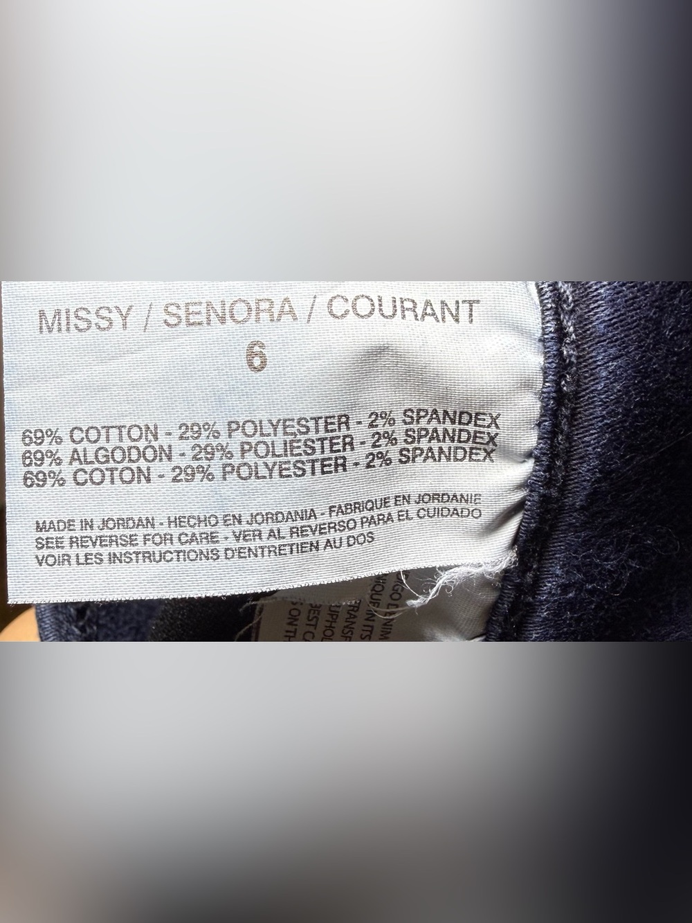 Nine West Dark Wash Stretch Comfy Denim Pull On Skinny Jeans Jeggings Size 6 - Picture 7 of 7